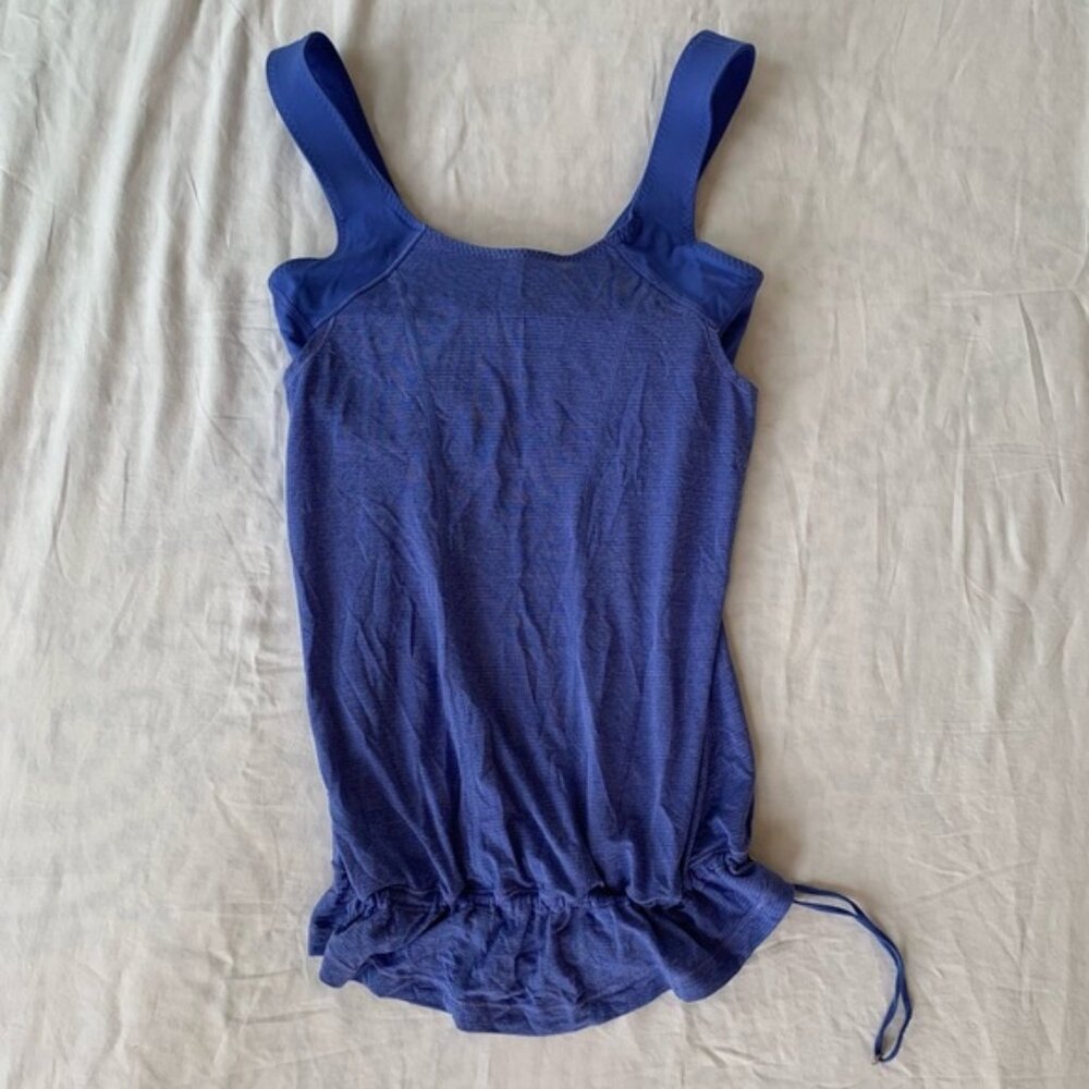 Lululemon Purple Flowy Workout Tank Top with Sports Bra Built In